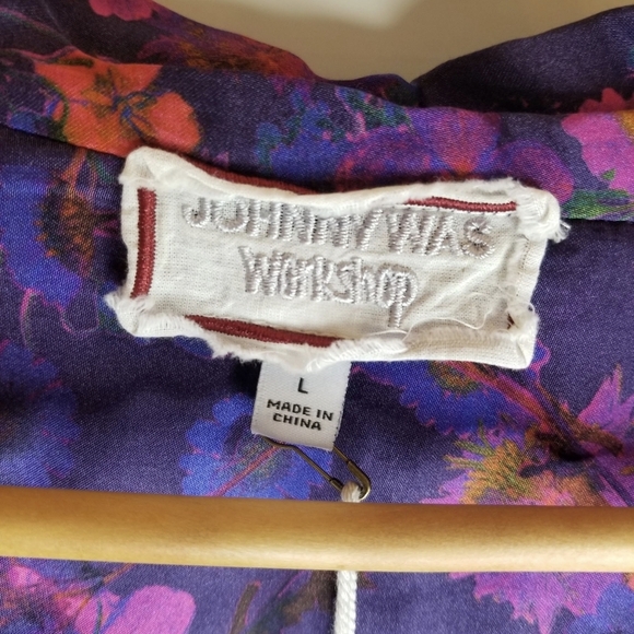 Johnny Was Workshop Purple Blouse - Picture 3 of 6